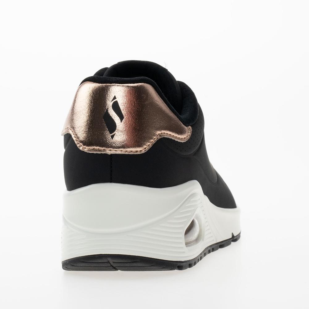 Topánky dámske Skechers Uno Shimmer Away 155196BLK - čierne