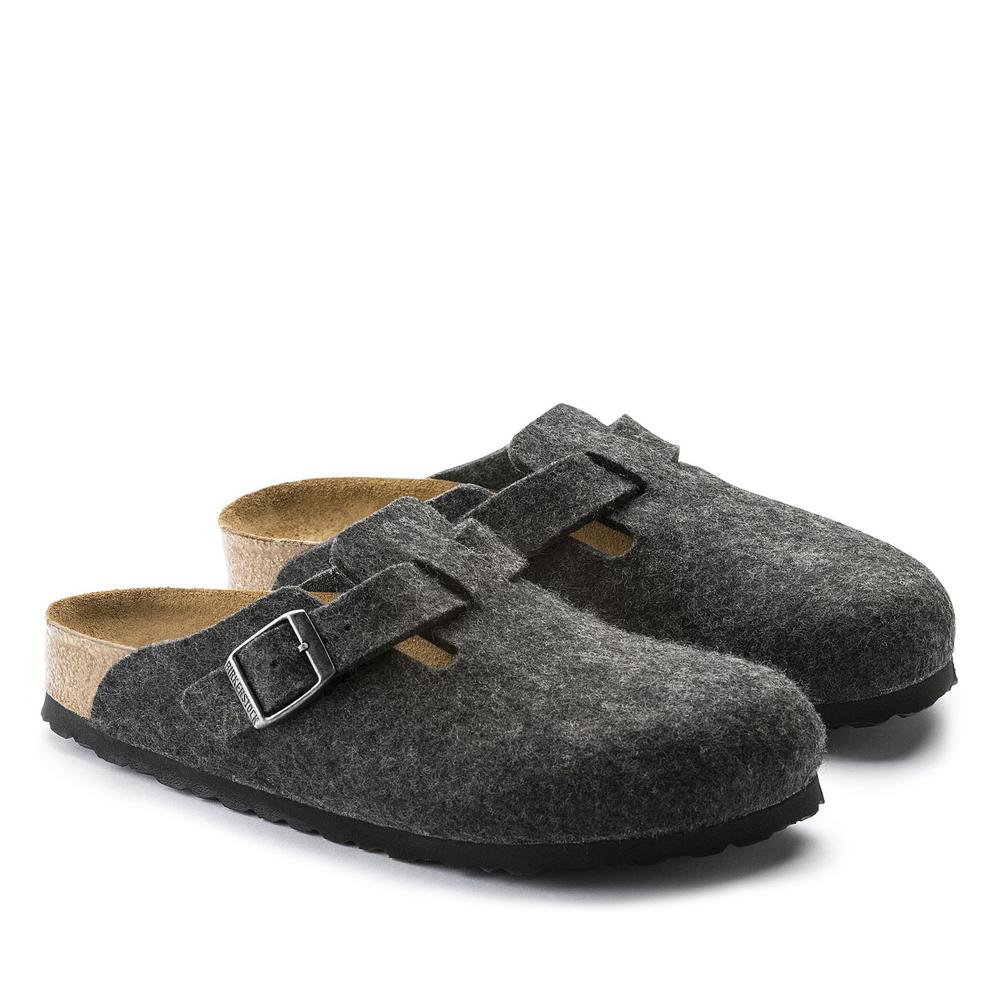 Klapky pánske Birkenstock Boston 160371 - šedý