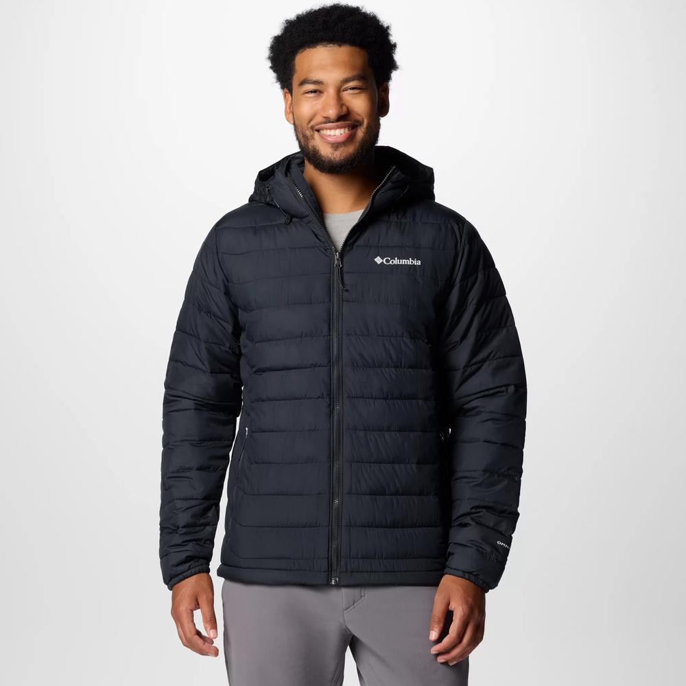 Bunda Columbia Powder Lite II Hooded 2086944010 - tmavomodré