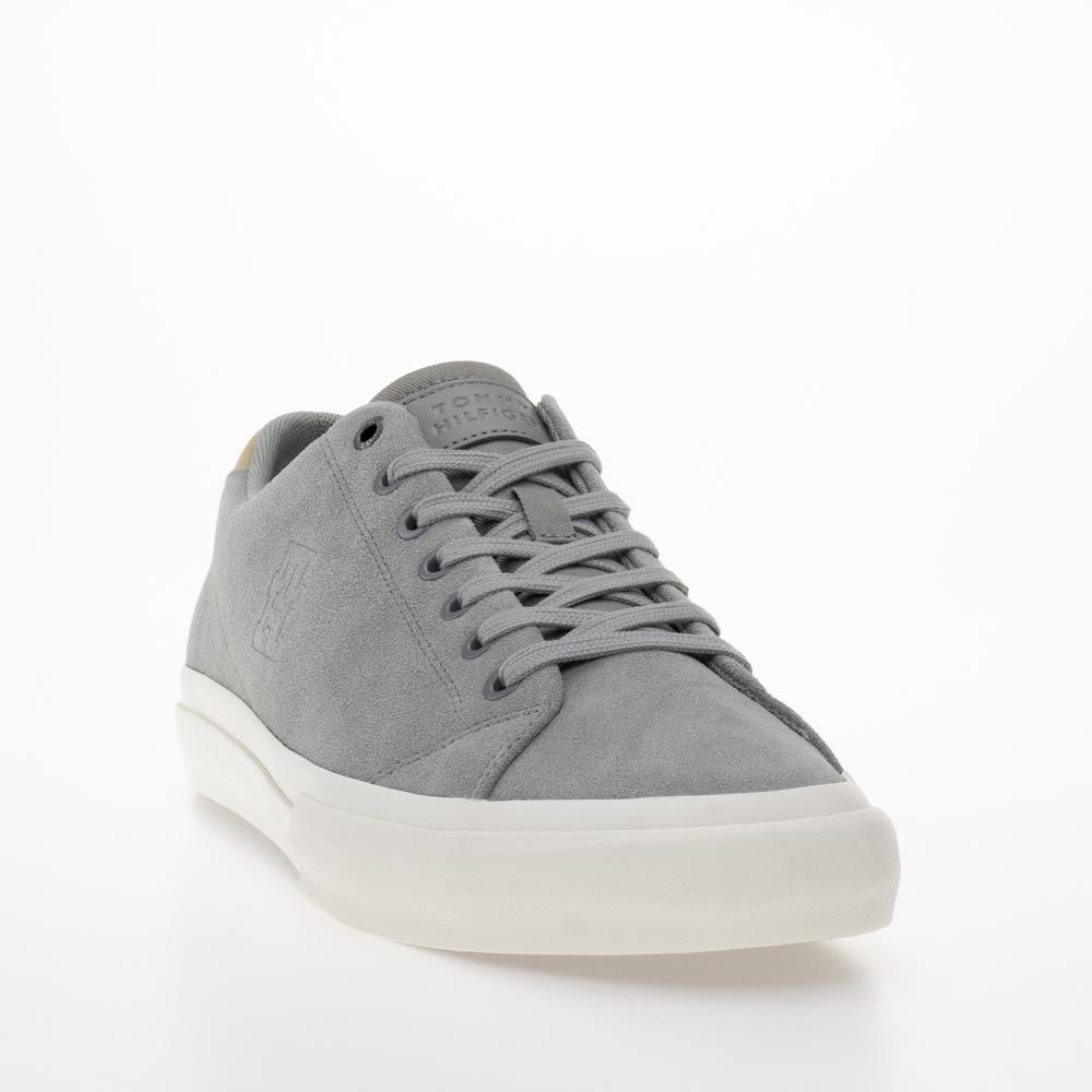 Topánky Tommy Hilfiger Hi Vulc Street Low Suede FM0FM04590-PRT - šedý