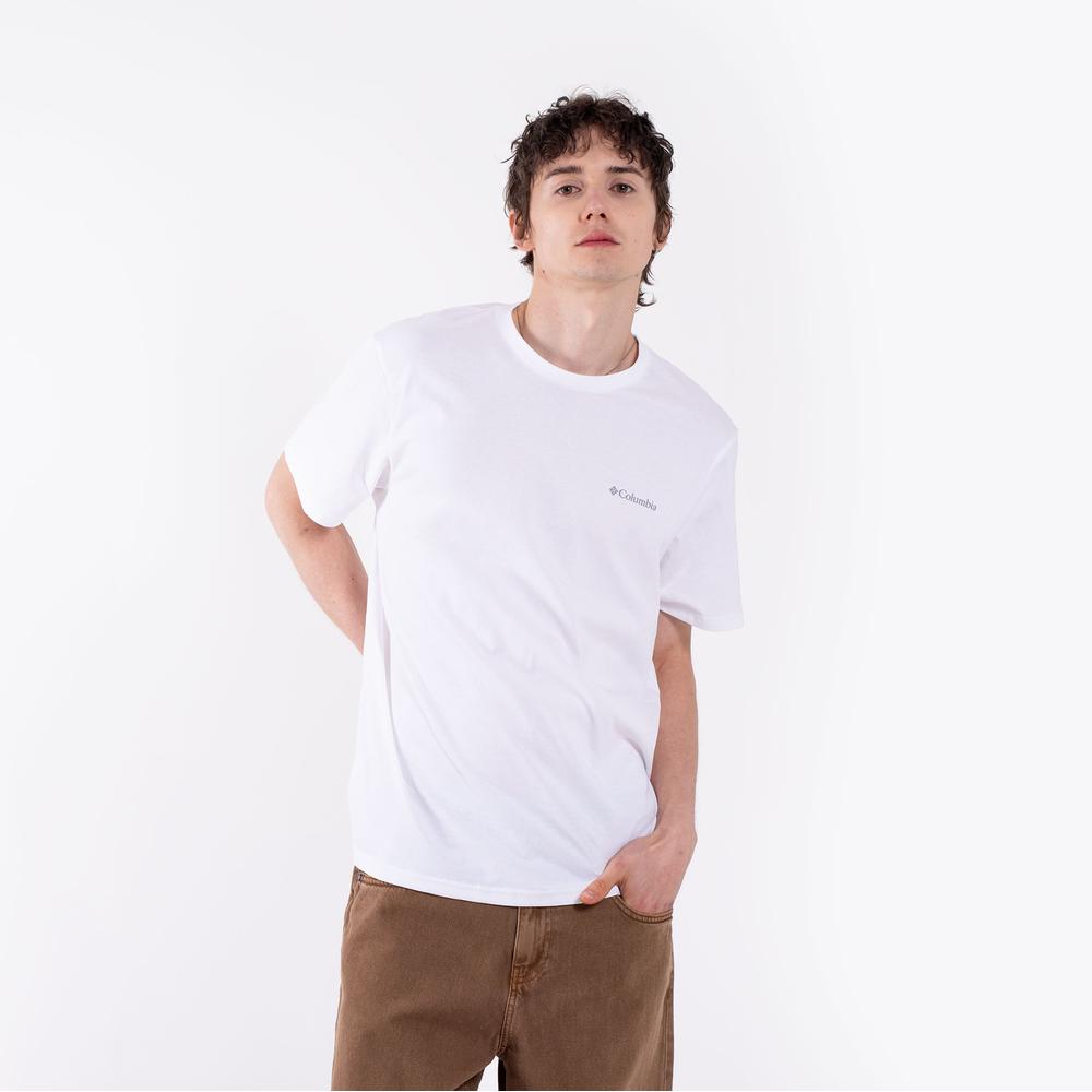 Mužský tričko Columbia CSC Basic 2154991100 - biele