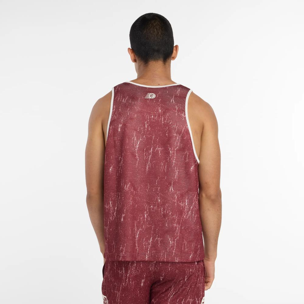 Pánske tričko New Balance MT53609MHB - bordóvé