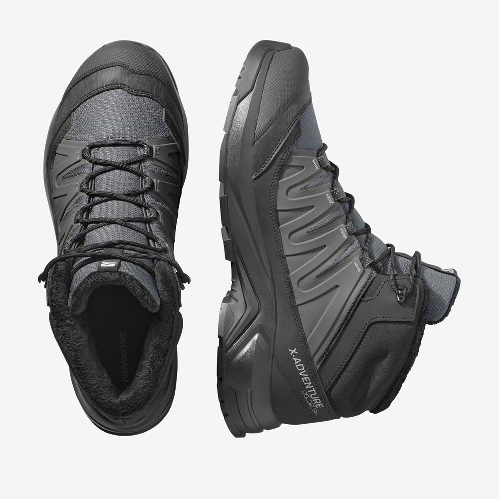 Pánske topánky Salomon X-Adventure Coldrush Waterproof L47856000 - čierne