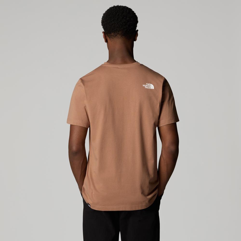 Tričko The North Face Easy 0A8A6C6E11 - hnedé