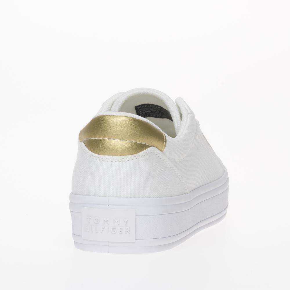 Topánky Tommy Hilfiger Essential Vulc Canvas FW0FW07682-YBS - biele