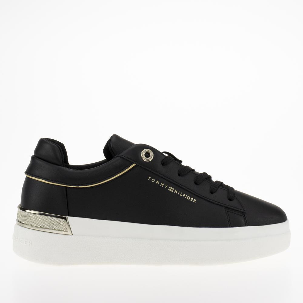 Topánky Tommy Hilfiger Lux Metallic Cupsole FW0FW07030-BDS - čierne