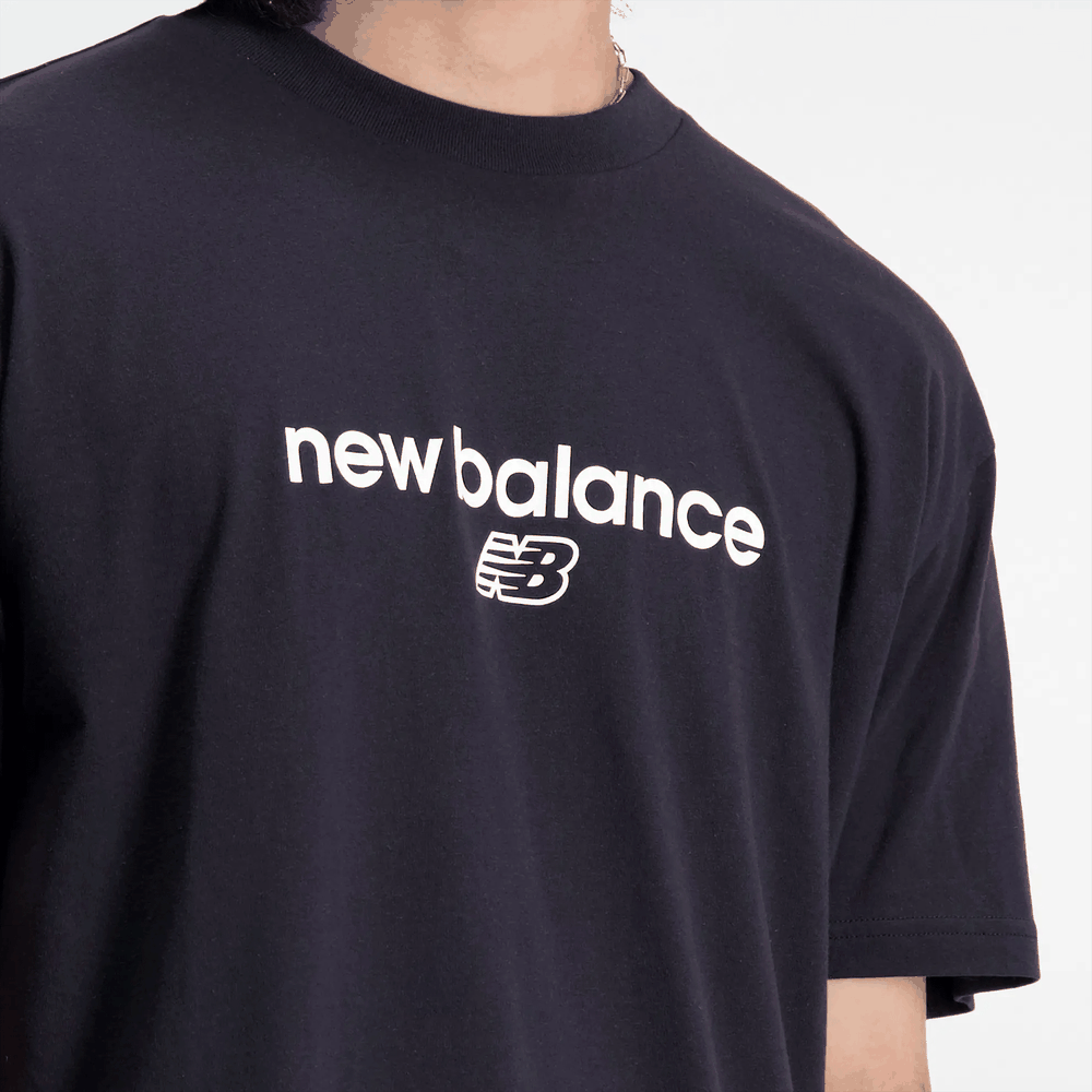 Pánske tričko New Balance MT33529BK - čierne