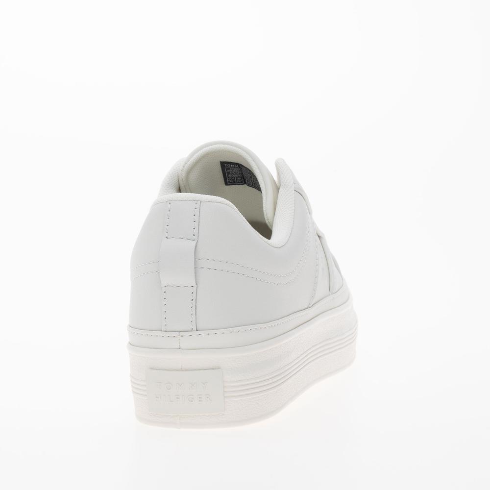 Topánky Tommy Hilfiger Essential TH Monogram Leather Flatform FW0FW07945-YBL - biele