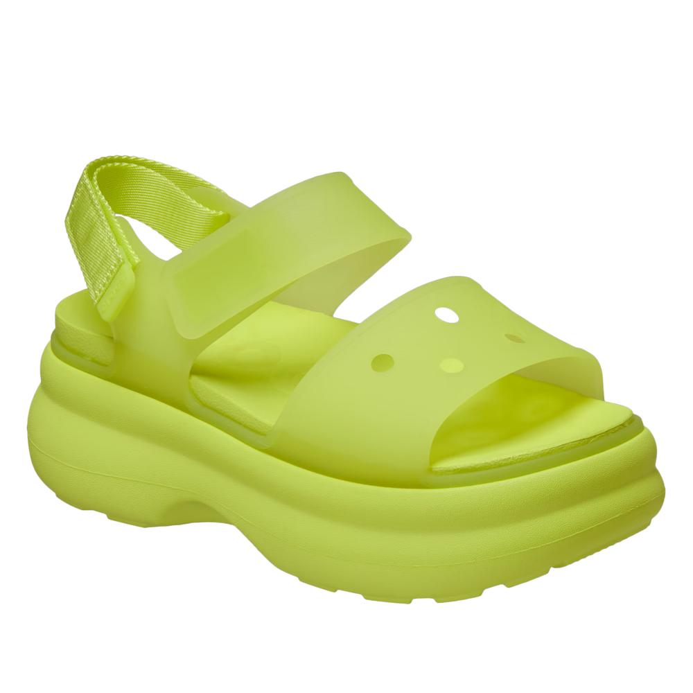 Dámske sandále Crocs Soho Frosted Y-Strap 212651-738 - zelené