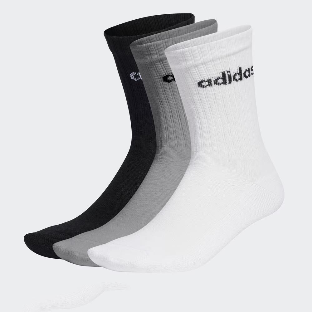 Ponožky adidas Sportswear Linear Crew Cushioned Socks 3 Pairs IC1302 - viacfarebné