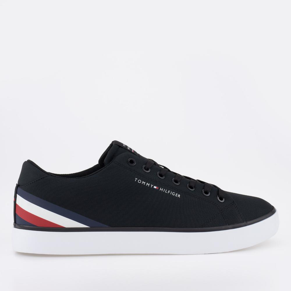 Topánky Tommy Hilfiger HI Vulc Core Low Stripes FM0FM04735-BDS - čierne
