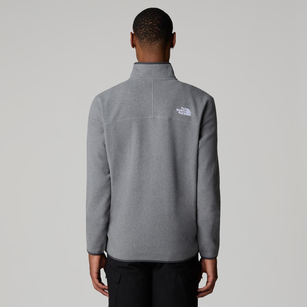 Blúza pánske The North Face 100 Glacier 1/4 Zip Fleece 0A855W4HJ1 - šedý