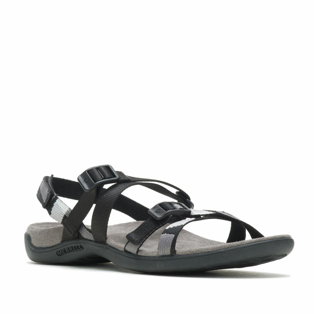 Sandále Merrell District 3 Backstrap Web J004190 - čierne