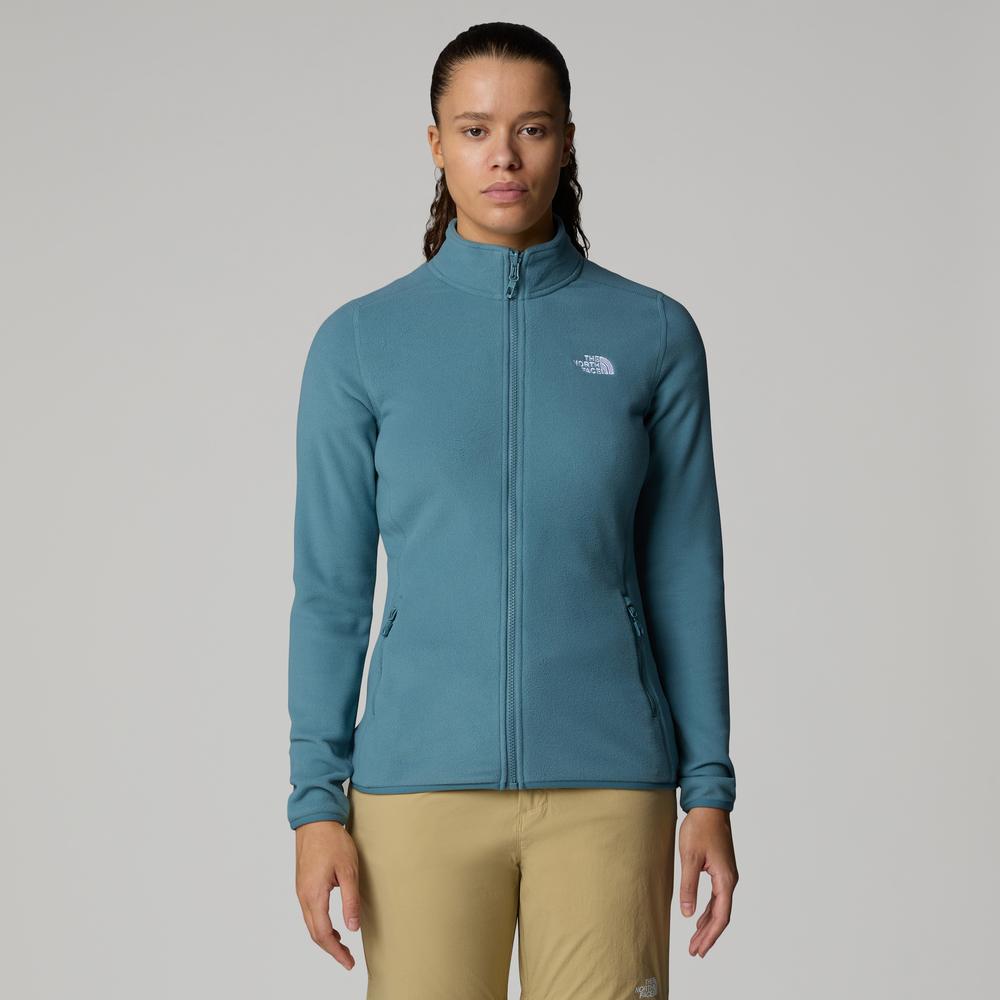 Dámske blúza The North Face 100 Glacier Full-Zip Fleece 0A855O4221 - modré