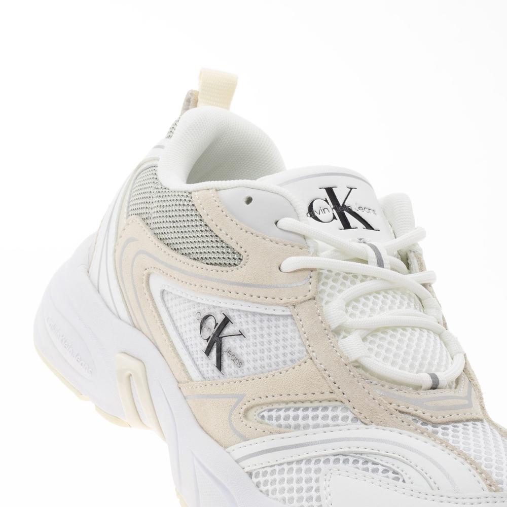 Topánky Calvin Klein Retro Tennis Su-Mesh WN YW0YW00891-02Y - béžové