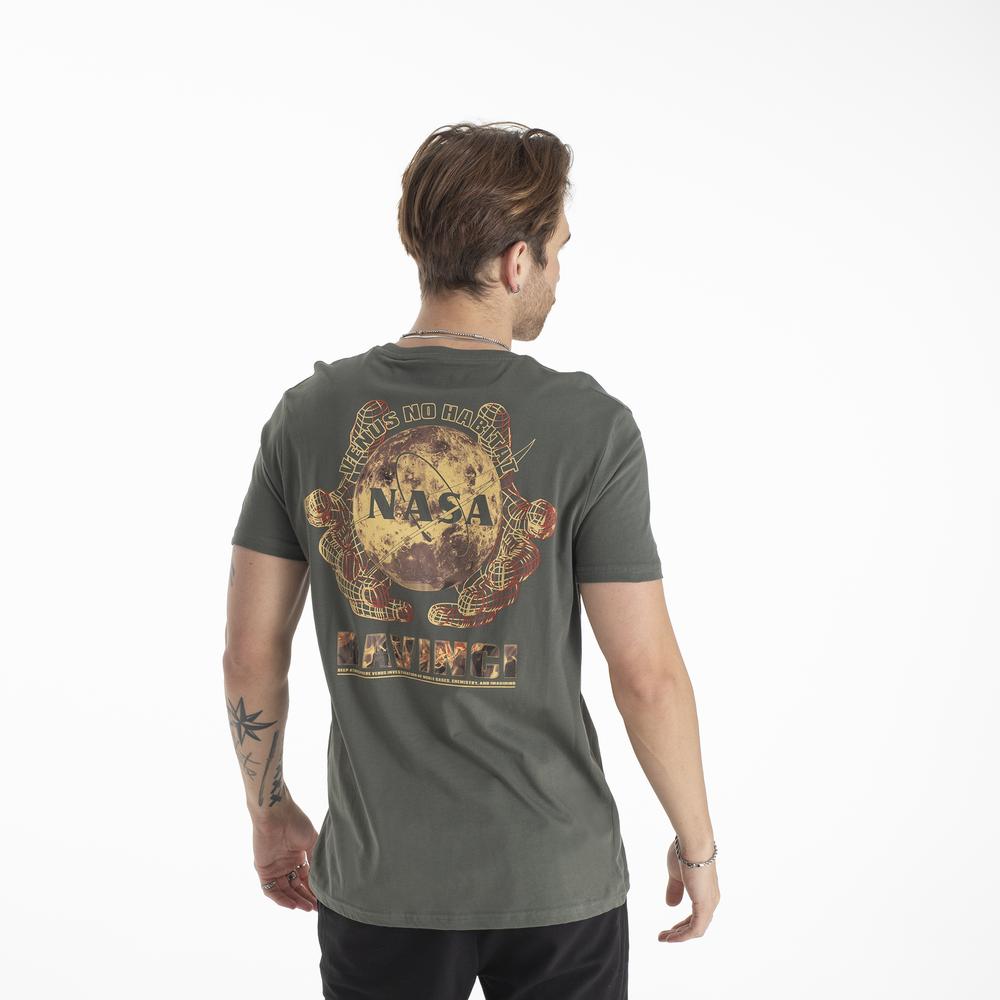Tričko Alpha Industries NASA Davinci T 136508142 - zelené