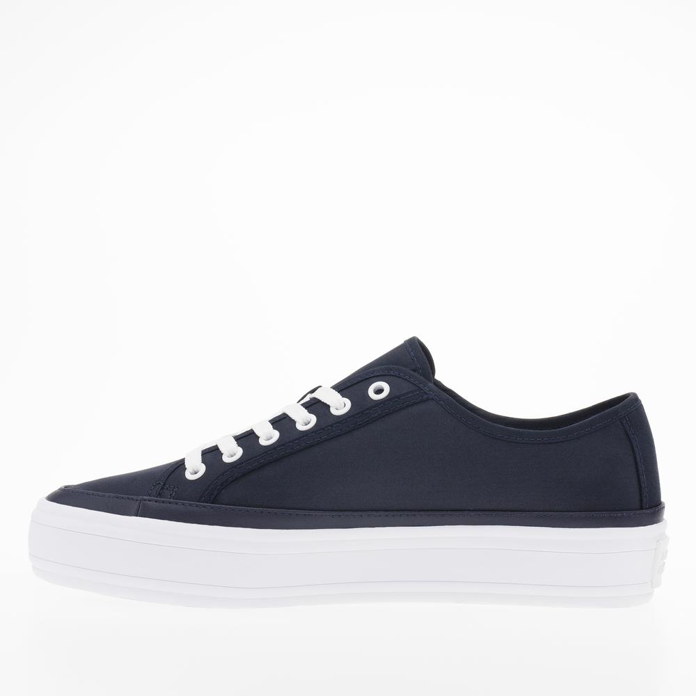 Topánky Tommy Hilfiger Essential Vulcanized Canva FW0FW07459-DW6 - tmavomodré