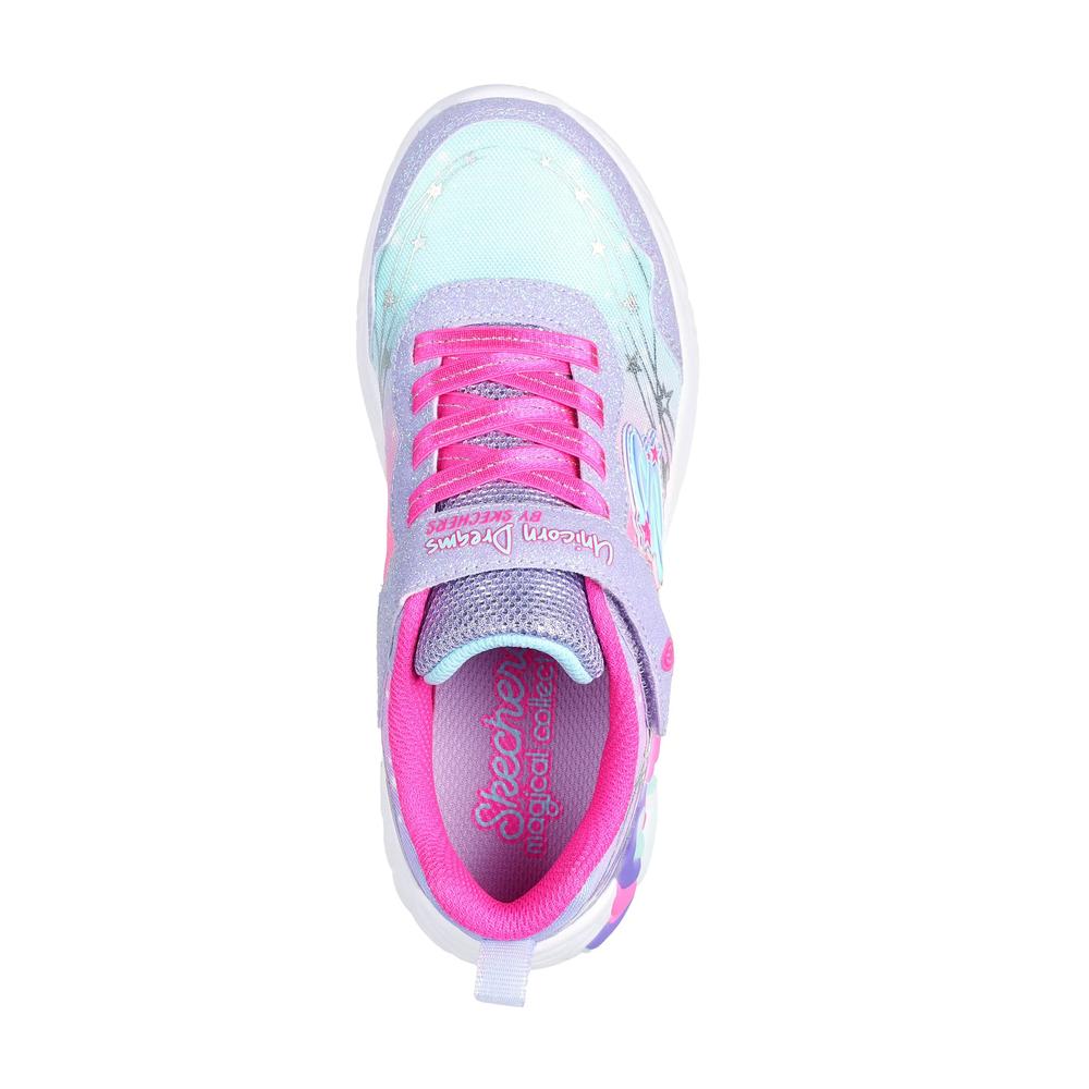 Topánky Skechers S Lights Unicorn Dreams Wishful Magic 302299LLVHP - fialové