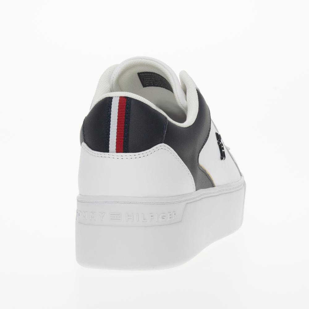 Topánky Tommy Hilfiger Platform Court FW0FW07910-0K5 - biele