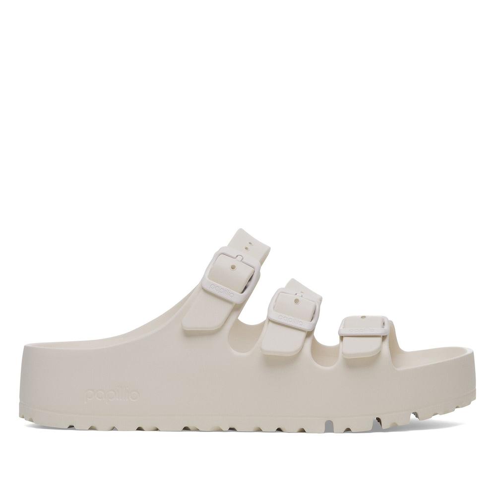 Klapky dámske Birkenstock Florida Flex Platform 1029770 - biele