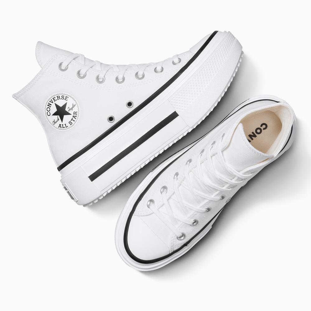Dámske topánky  Converse Chuck Taylor All Star Lift Double Stack  A12976C - biele