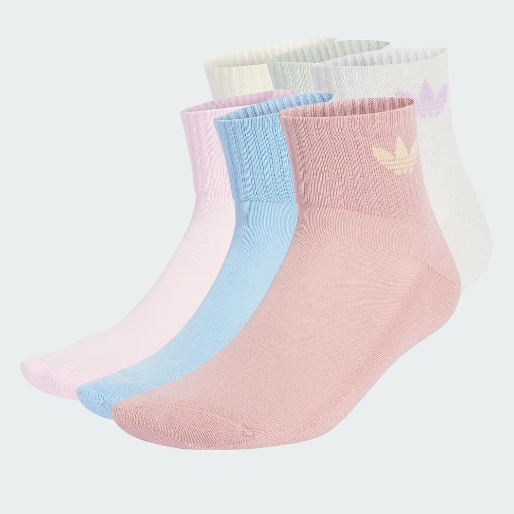 Ponožky adidas Originals Mid Ankle Socks 6-Pack JV8602 - viacfarebné