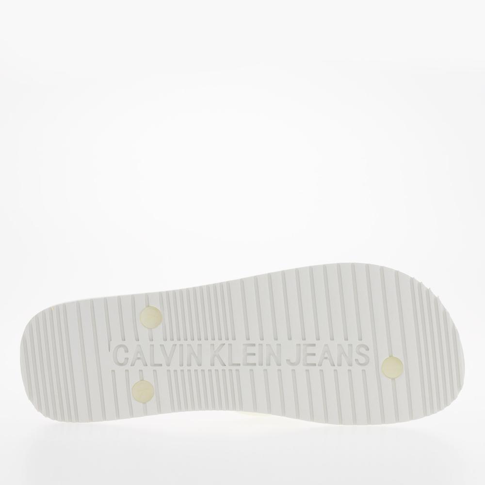 Klapky Calvin Klein Slippers YM0YM00656-YBR - biele