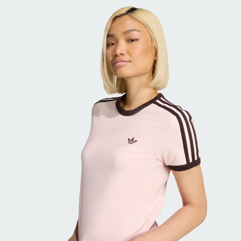 Dámská tričko adidas Originals 3-Stripes Slim KC9016 - ružové
