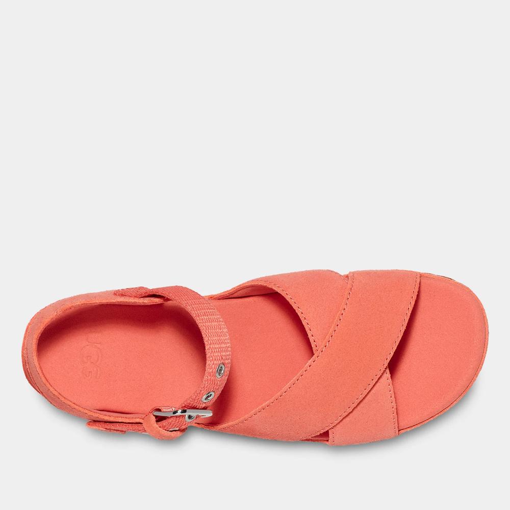 Sandále Ugg Aubrey Platform Sandal 1152711-VCRL - pomarančové