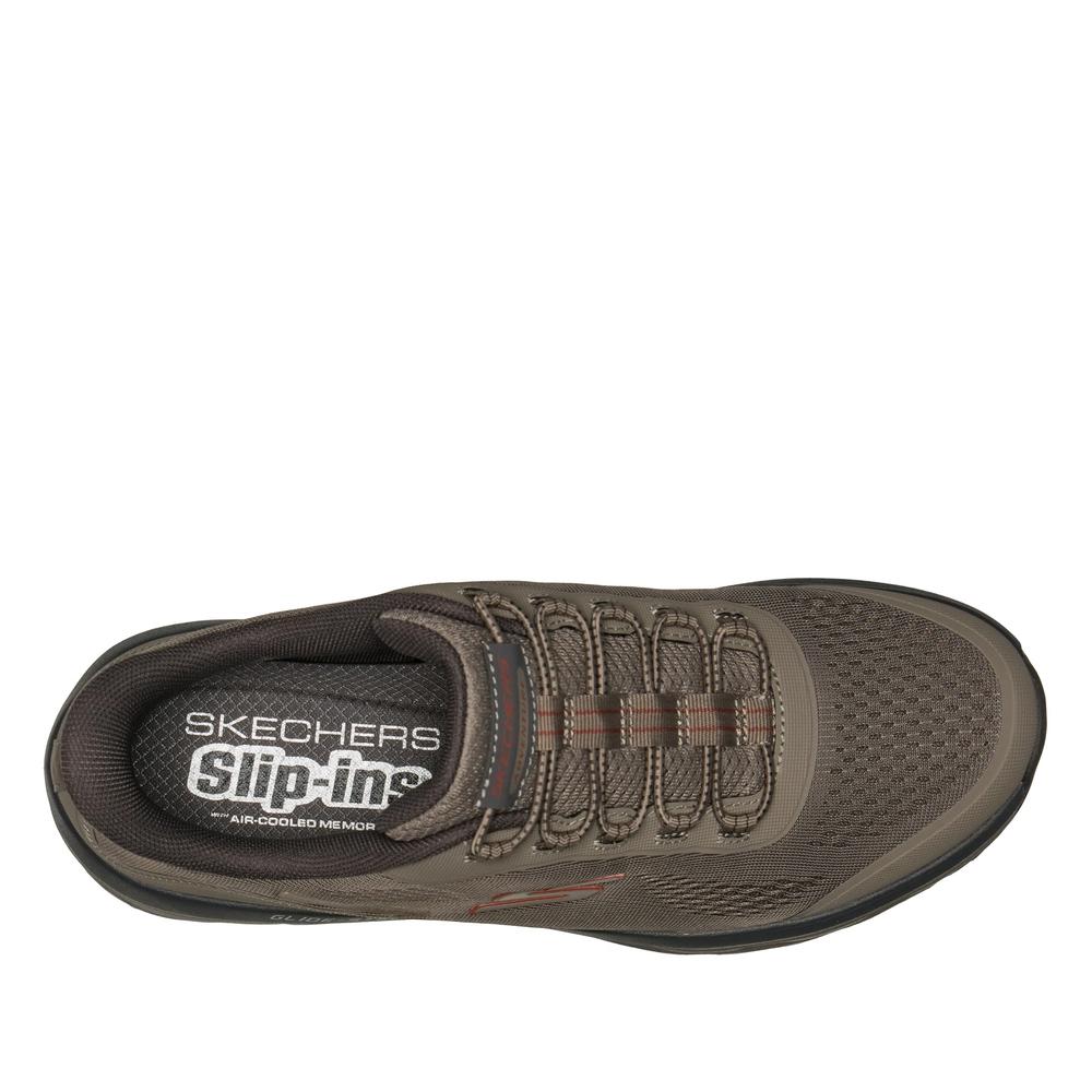 Pánske topánky Skechers Slip-ins: Glide-Step Sole - Glover Peak 237812TPE - hnedé