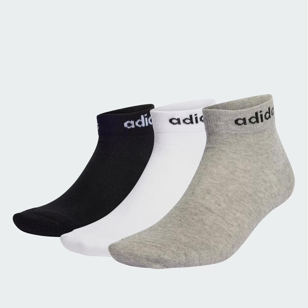 Ponožky adidas Sportswear Think Linear Ankle Socks 3Pairs IC1306 - viacfarebné