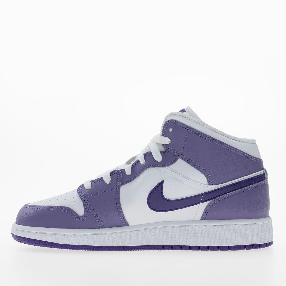 Detské topánky Nike Air Jordan 1 Mid DQ8423-500 - fialové