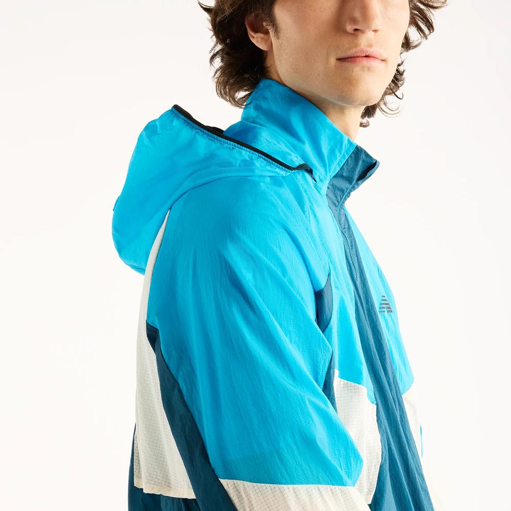 Mužský vetrovka New Balance RC MJ61U1I9STS - modré