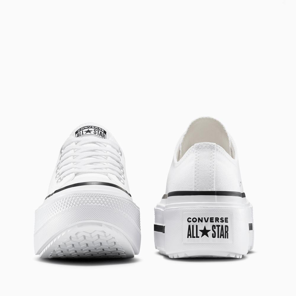 Dámske topánky Converse Chuck Taylor All Star Lift Platform Leather A15491C - biele
