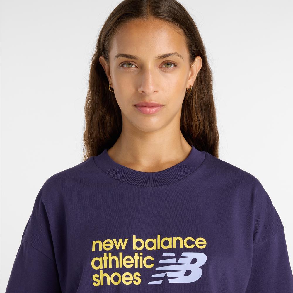Dámske tričko New Balance WT51908BOY - fialové