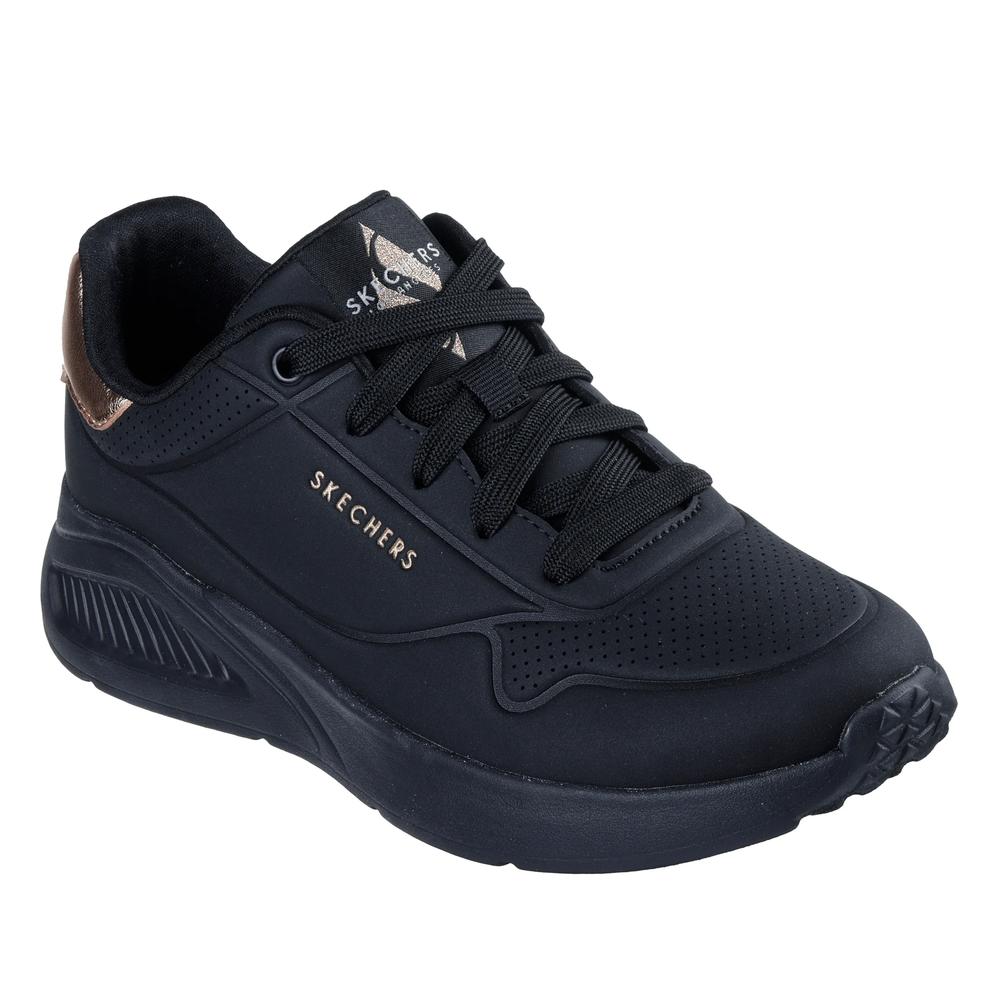 Topánky dámske Skechers Uno Lite Shimmer Along 177291BBK - čierne
