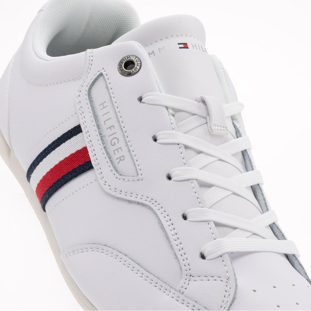 Topánky Tommy Hilfiger Classic LO Cupsole Leather FM0FM04277-YBR - biele