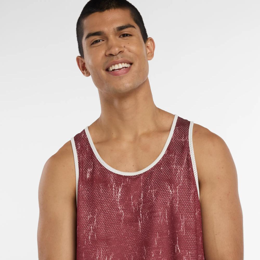 Pánske tričko New Balance MT53609MHB - bordóvé