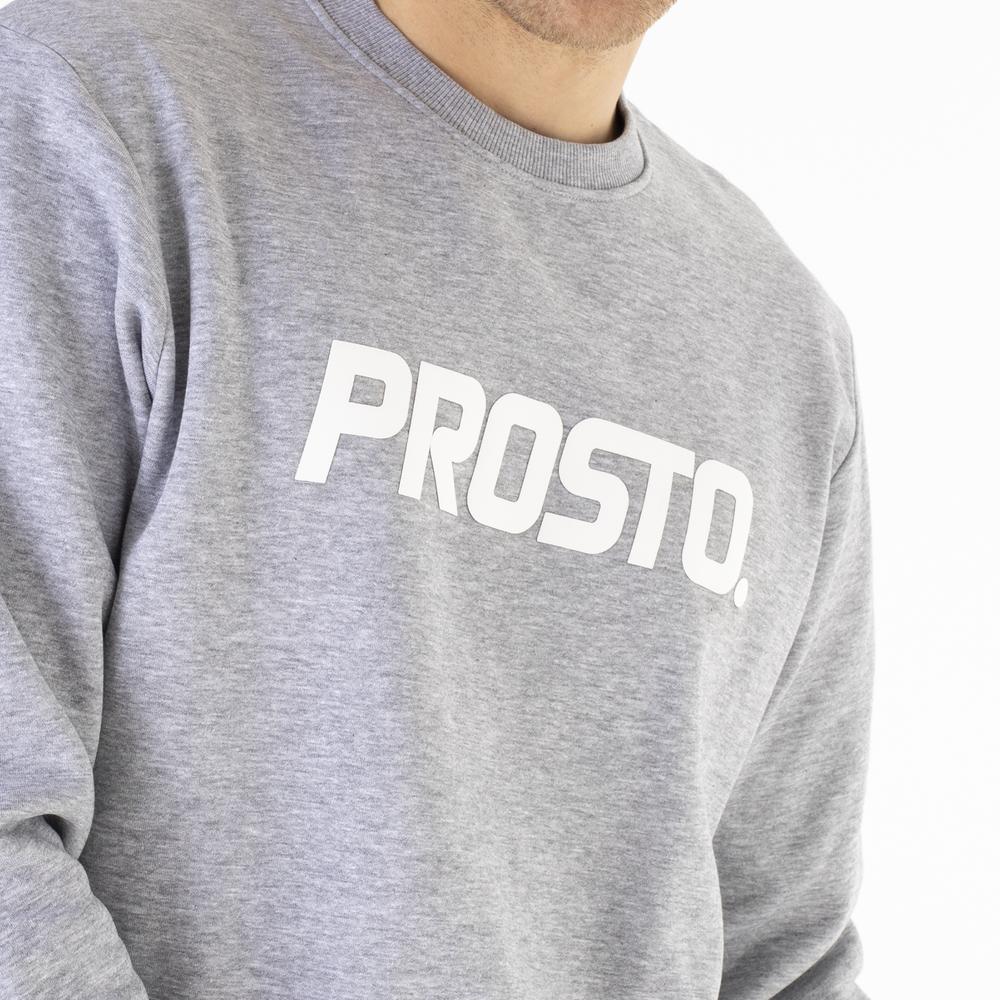 Blúza Prosto Klasyk Crewneck Yimello KL232MSWE1053 - šedý