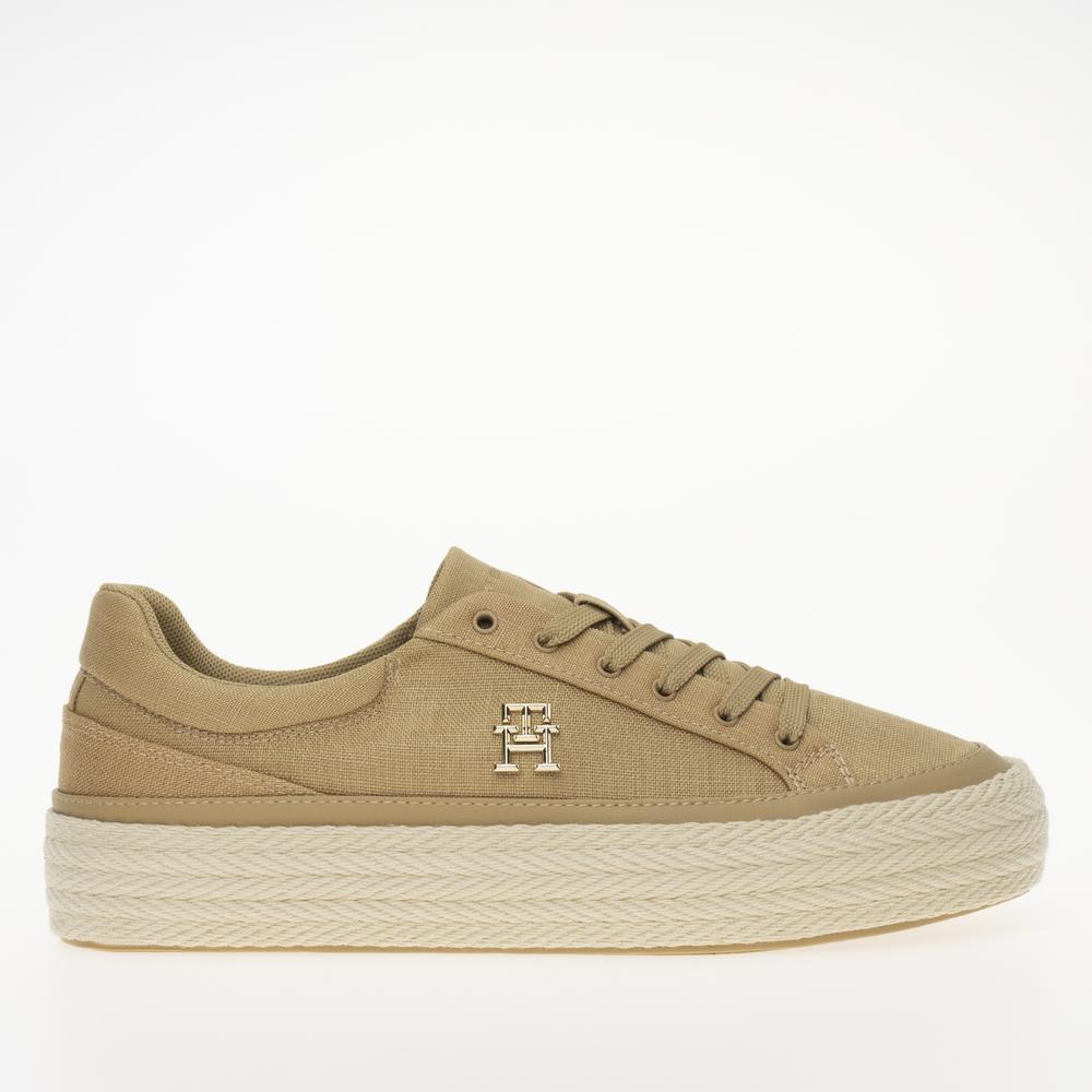 Topánky Tommy Hilfiger Vulc Sneaker Linnen FW0FW07673-RBL - hnedé