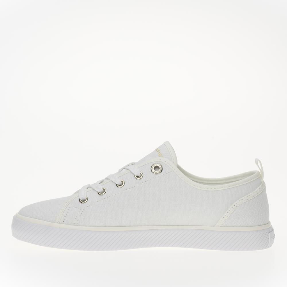 Topánky Tommy Hilfiger Vulc Canvas FW0FW08063-YBS - biele