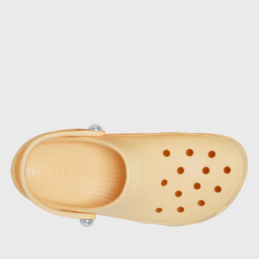 Klapky Crocs Classic Platform 211231-78Z - pomarančové