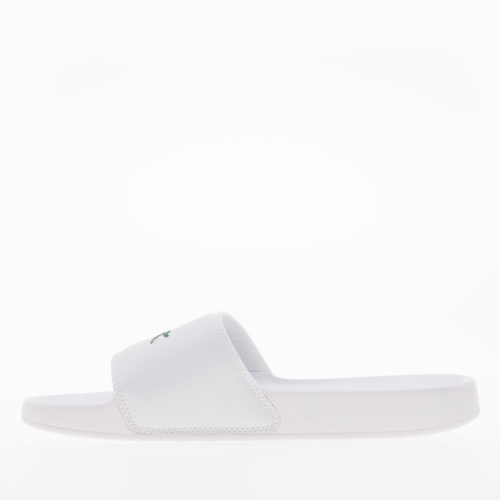 Klapky Lacoste Serve Sliders 749CMA0041-082 - biele