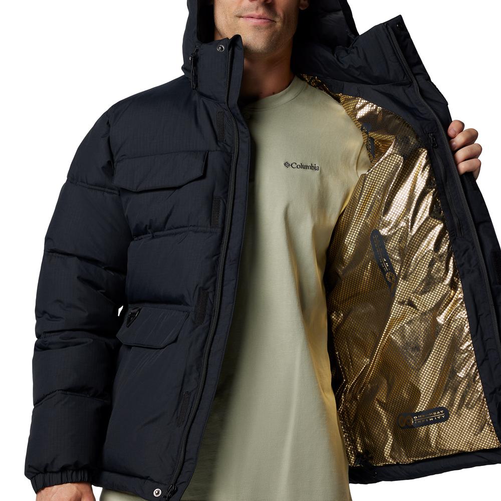 Mužský bunda Columbia Landroamer Hooded Puffer 2088081010 - čierne