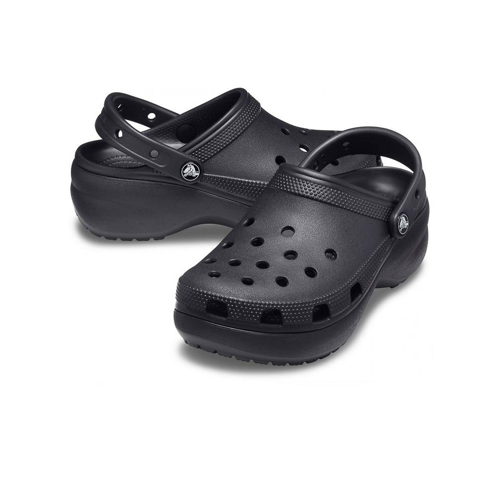 Klapky dámske Crocs Classic Platform Clog 206750-001 - čierne