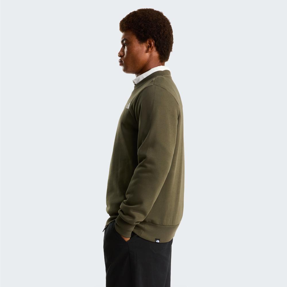 Blúza pánske The North Face Simple Dome Crew 0A89FB21L1 - zelené