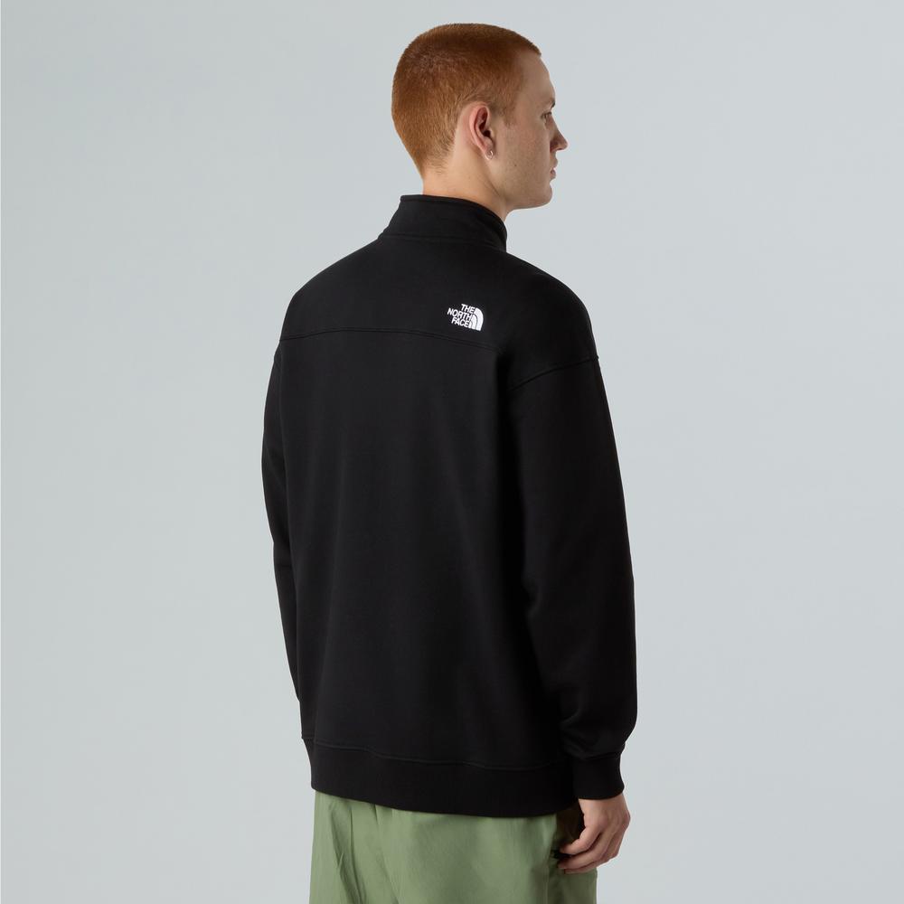 Blúza pánske The North Face Oversize 1/4 Zip Crew 0A8F24JK31 - čierne