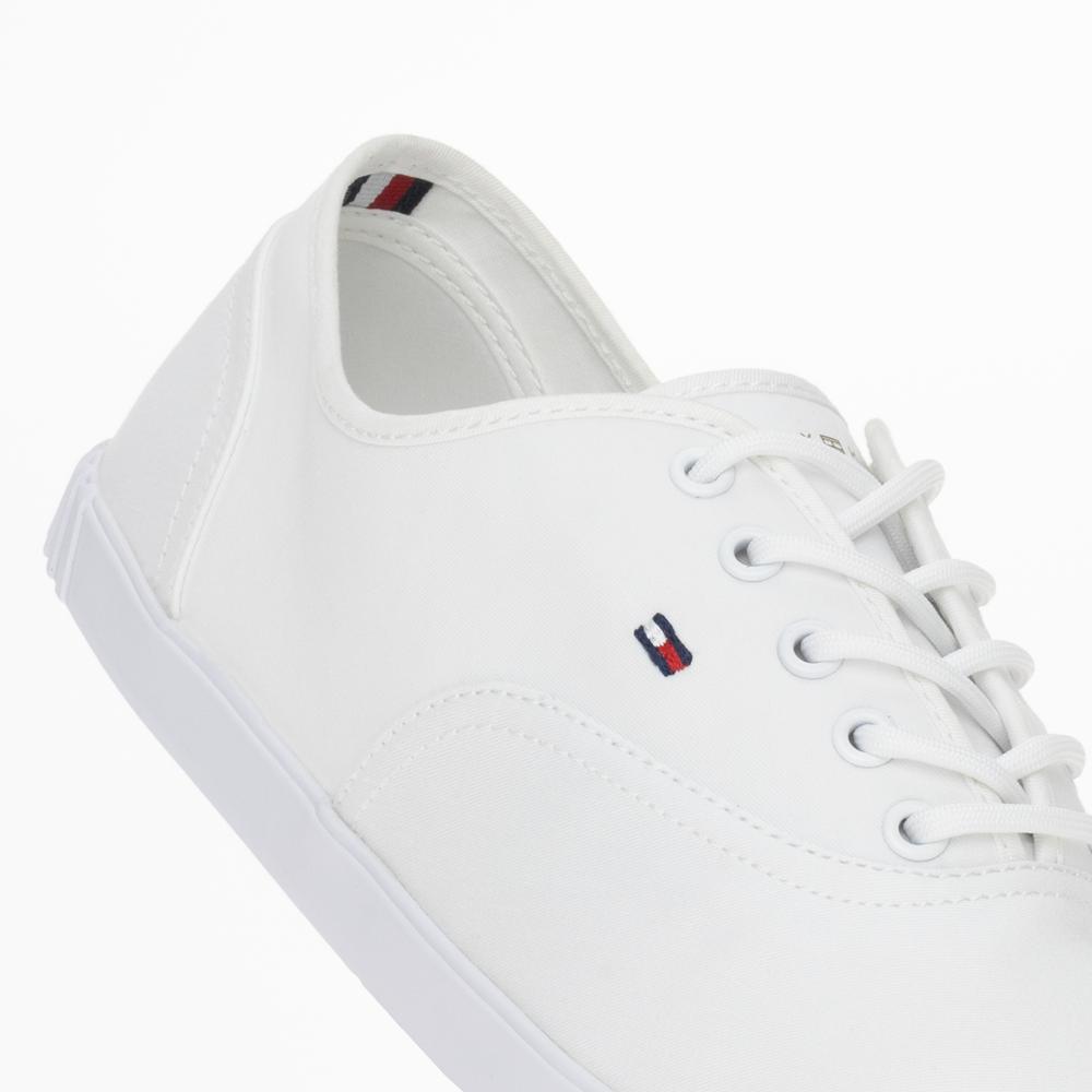 Topánky Tommy Hilfiger Canvas Lace Up FW0FW07805-YBS - biele