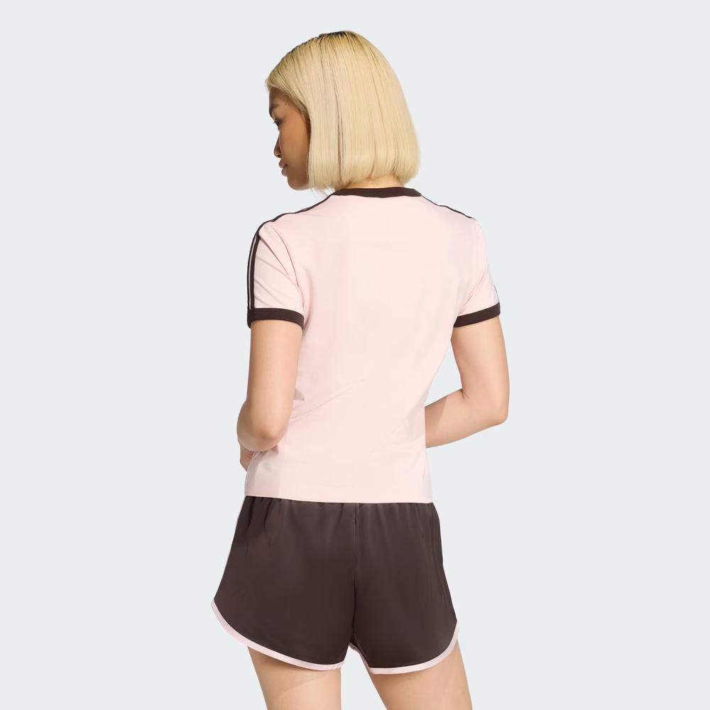 Dámská tričko adidas Originals 3-Stripes Slim KC9016 - ružové