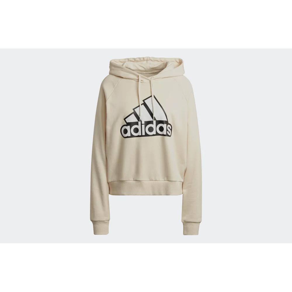 Blúza adidas Essentials Outlined Logo Hoodie HC9179 - béžové